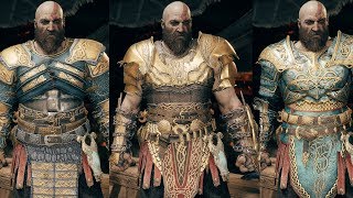 God of War  All Epic Armor Sets  Fully Upgraded Stats Showcase and How to Get The Best Epic Armor [upl. by Llecram196]