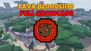 LAVA ELEMENTAL BLOODLINE FULL SHOWCASE Shindo Life 2 [upl. by Dianemarie]