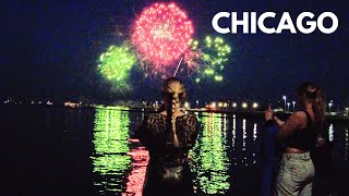 Chicago Walking Tour  RiverWalk to Navy Pier Fireworks Display on Wednesday  June 5 2024  4k [upl. by Sehguh]