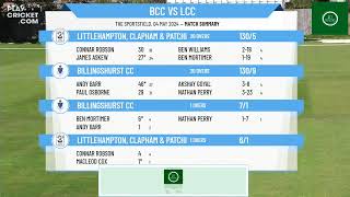 T20 Cup  Billingshurst CC 1st XI v Littlehampton Clapham amp Patching CC 1st XI [upl. by Vento236]