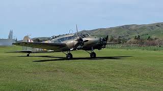 Avro Anson Mk1 MH120 taxiing at Omaka Wings and Wheels [upl. by Skell86]