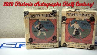 2020 Historic Autographs Half Century 2 Box Break Vintage book cards with cut autographs [upl. by Ayital]