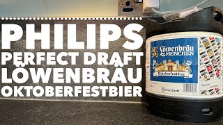 Philips Perfect Draft Löwenbräu OktoberfestBier Review  Philips Perfect Draft [upl. by Enoyrt]