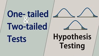 OneTailed vs TwoTailed Hypothesis Tests  2sided vs lower and upper tails [upl. by Atelahs]