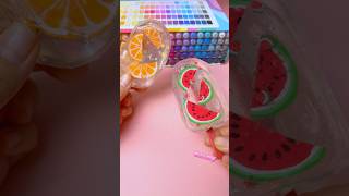 DIY Watermelon And Orange Ice Cream Squishy With Nanotape shorts bearfamily craft funny slime [upl. by Ialocin18]