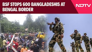 Bangladesh Latest News  600 Bangladeshis Try To Enter Bengal Stopped By Border Force [upl. by Yrrab]