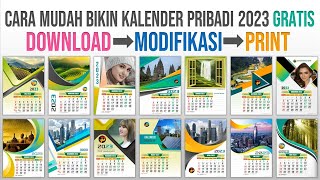 Cara Mudah Membuat Kalender Pribadi 2023 gratis [upl. by Atiker]