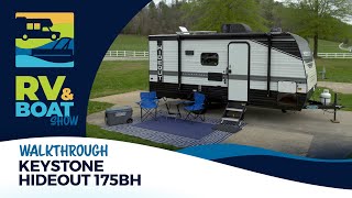 AMAZING family RV towable by an SUV  2022 Keystone Hideout 175BH Walkthrough [upl. by Guglielma]