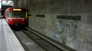 UBahn Nürnberg Bahnhof Jakobinenstraße U1 HD [upl. by Ahsilat]