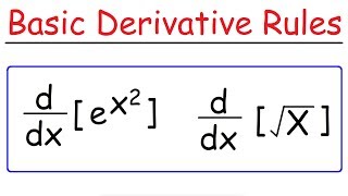 Basic Differentiation Rules For Derivatives [upl. by Namor737]