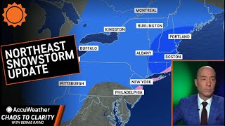 LIVE Weekend Northeast Snow Storm Forecast [upl. by Uolyram]