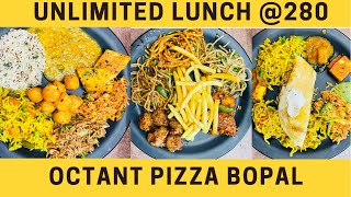 Unlimited Lunch  101 Varieties  Maharaja Meal  Pizza  Ice cream  Soft Drinks  Octant Pizza [upl. by Atsylak879]