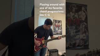 DmCG chord progression musician bluesrockguitarist rockmusic guitarsrock bluesrock [upl. by Nnodnarb403]