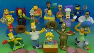 2007 THE SIMPSONS MOVIE SET OF 16 BURGER KING COLLECTIBLES VIDEO REVIEW [upl. by Yaj752]