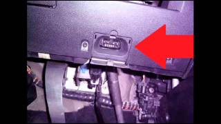 Ford Fiesta Mk5 diagnostic OBD2 port location video [upl. by Evans]