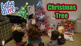 Baby Alives Set Up Christmas Tree  Kelli Maple [upl. by Haelam]