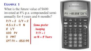 BA II Plus Calculator  Compound Interest Present amp Future Values [upl. by Atnuahc]