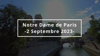 The Reconstruction of Notre Dame de Paris  2 SEPT 2023 4K [upl. by Akalam]