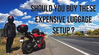 What luggage setup should you buy  Saddle bags Panniers Top Box or Tank Bank [upl. by Primaveria481]