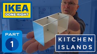 10 Easy Steps To Installing A Single Row Ikea Kitchen Island [upl. by Salim]