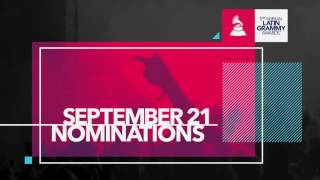 NOMINATIONS  17th Annual Latin GRAMMY Awards  SEPTEMBER 21 [upl. by Thecla]