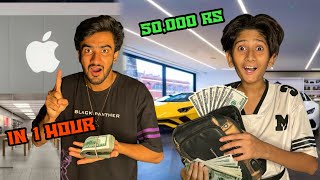 Spending 50000 Rs in 1 Hour Challenge🤑 [upl. by Niccolo]