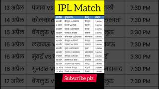 IPL match kab se suru hoga  IPL match time table 2023  IPL match scheduled 2023 shorts [upl. by Lahsram706]