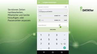 DATAflor TIME App  Zeiten erfassen [upl. by Cohbath]