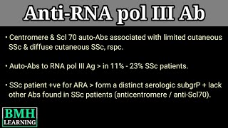 AntiRNA polymerase III Antibodies  Scleroderma  Systemic Sclerosis [upl. by Yemerej]