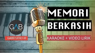 Memori Berkasih Karaoke  Video Lirik Piano Version [upl. by Omlesna]