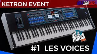 KETRON EVENT  Gestion des voices 1 TUTO VIDEO [upl. by Ynafit382]