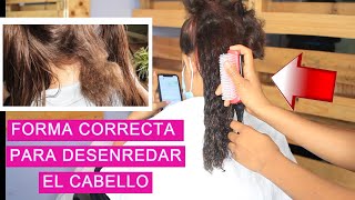 Forma Correcta Para Desenredar El Cabello en 5 minutos  Quieroesosrizos [upl. by Letreece]