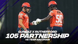 Rahmanullah Gurbaz X Sherfane Rutherford 105 Partnership  Day 12  Player Highlights [upl. by Gilberta]