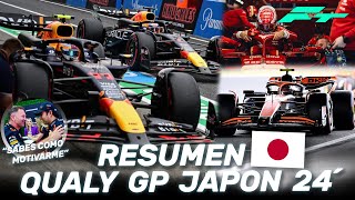 Un CHECO PEREZ ¡BRUTAL y MENSAJE a HORNER en RIDICULO STROLL–RESUMEN CLASIFICACION GP JAPON F1 2024 [upl. by Aihtenyc597]