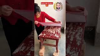 how to stick wallpaper for wall table wallpaper vinyl sheet wooden table viralshort shortfeed [upl. by Nyasuh]