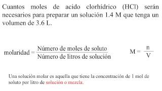 ¿Cómo preparar una solución molar de HCl [upl. by Vachel]