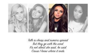 Little Mix  They Just Dont Know You Lyrics  Parts on Screen [upl. by Hcir]