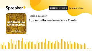 Storia della matematica  Trailer [upl. by Nwahshar]