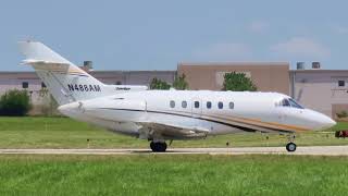 2003 Raytheon Hawker 800XP Taxi amp Takeoff From New Century AirCenter JCIKIXD  N488AM [upl. by Jacobs]