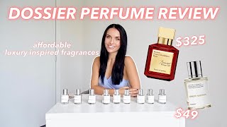 DOSSIER PERFUME REVIEW  HAUL  baccarat rouge 540 Gucci YSL  Chanel dupes [upl. by Adaline657]