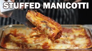 Stuffed Manicotti Recipe Best Italian Dish [upl. by Elleuqram]