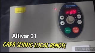 inverter telemecanic Altivar 31 setting parameter [upl. by Nnaeitak]