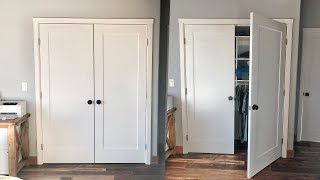 NonMortise French Closet Doors [upl. by Haimehen990]