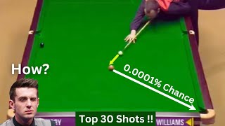 Top 30 Shots in Snooker HISTORY [upl. by Cassy]