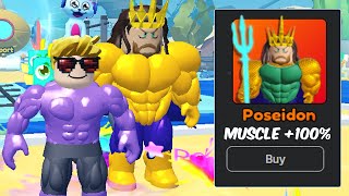 I Hired Poseidon to Train Me In Gym Star Simulator [upl. by Coniah]