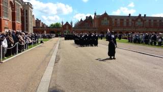 Christs Hospital Speech Day Marching 2013 HD [upl. by Ayotnahs]