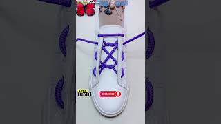 How to tie your shoe laces  Easy creative shoes lacing Part1260124 shoelaces fashion tips [upl. by Tallie]