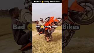 Top 3 Bad Quality Bikes in india 😱 bike [upl. by Jeremias603]