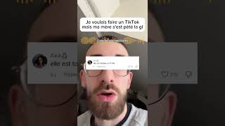 Commentaires TikTok chantés par IA  Je voulais faire un TikTok mais ma mère sest pété la gl [upl. by Aleek]