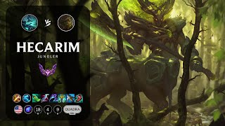 Hecarim Jungle vs Ivern  NA Master Patch 141 [upl. by Bascio]